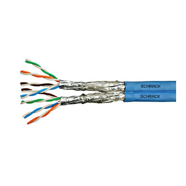 S/FTP Cable Cat.7a, 2x(4x2xAWG23/1), 1200MHz, LS0H-3, Dca (The price is shown without markup on metals. Request a quote for accurate information) image 1