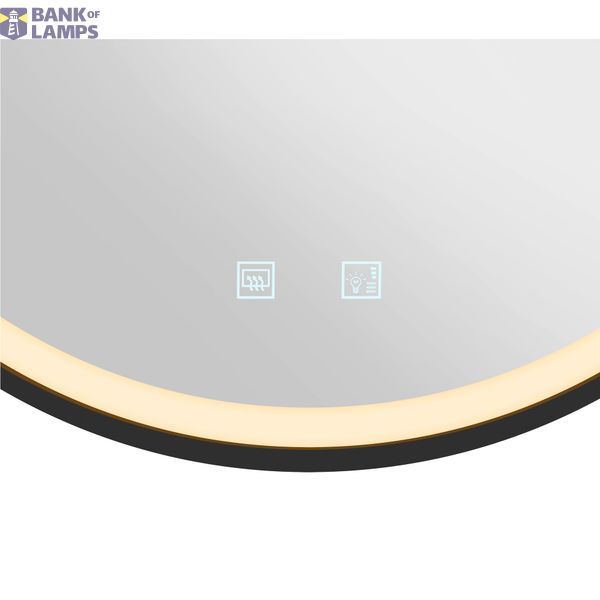 TRUKKO 60 mirror Ø 60 cm, chrome, black edge image 1