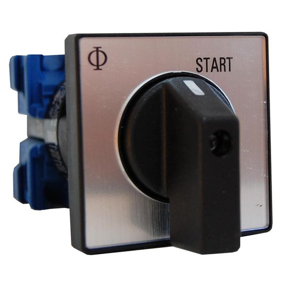 On-push-button, front mount with 4 hole mounting 20A, 1 pole image 1