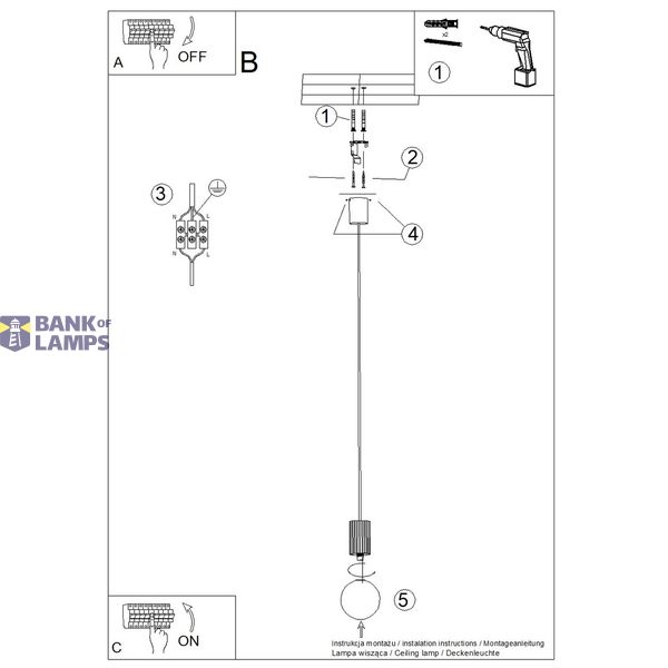 Pendant lamp HALO 1 white image 4
