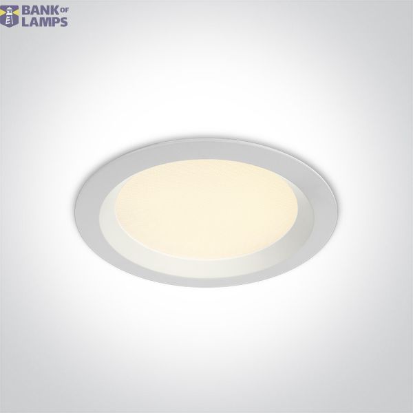 WHITE SMD LED UGR19 13W CCTV IP44 230V image 1