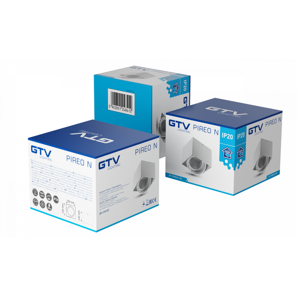 Ceiling luminaire housing PIREO N, surface-mounted, single, IP20, white image 2