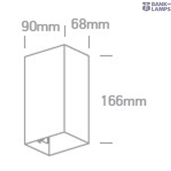 WHITE WALL 2x3W WW IP54 DARK LIGHT 100-240V image 3