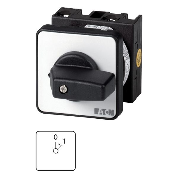 T0-2-15303/E On switches, T0, 20 A, flush mounting, 2 contact unit(s), Contacts: 3, 45 °, momentary, With 0 (Off) position, With spring-return to 0, 0 image 2