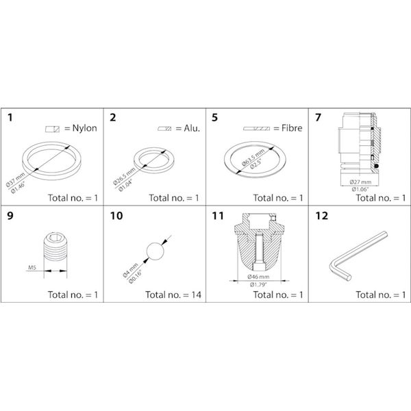 REG Overhaul kit DN 50 cone B image 1