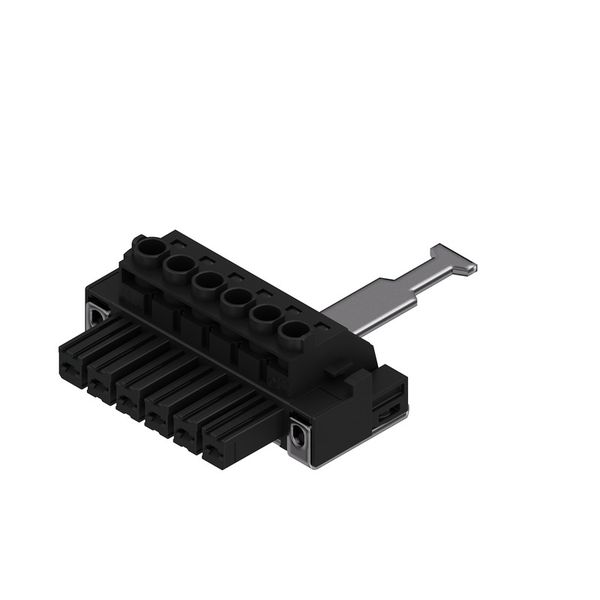 PCB plug-in connector, female plug, 7.62 mm, Number of poles: 6, 180°, Clamping yoke connection, Clamping range, max. : 10 mm², Box image 4