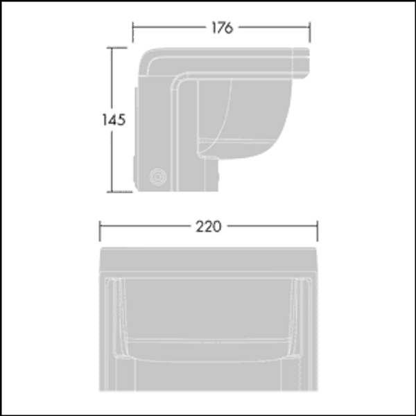 RAW 1L20-830 WPC HF CL1 6K ANT - LED bollard head image 3