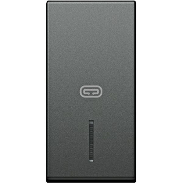 Cover with lens and heating icon 1M, anthracite image 1