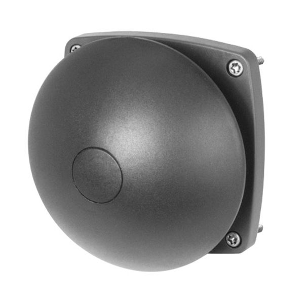 Wall-mounting push-button 84x84, palm push-button Ø 90, big dome, momentary, black image 1