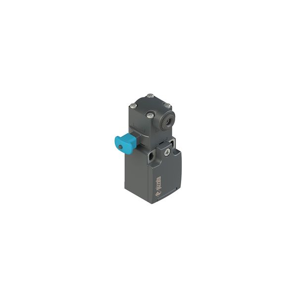 Position switch for rotating levers with reset device image 1