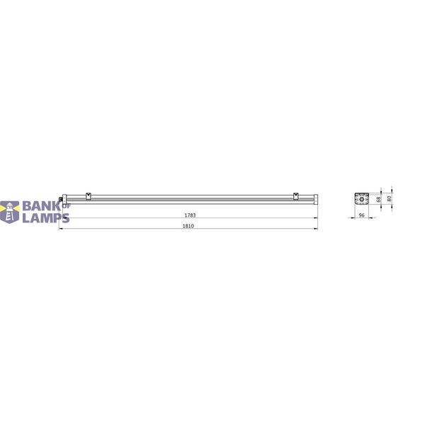 WT490C LED100S/840 PSD WB PI5 L1800 image 2