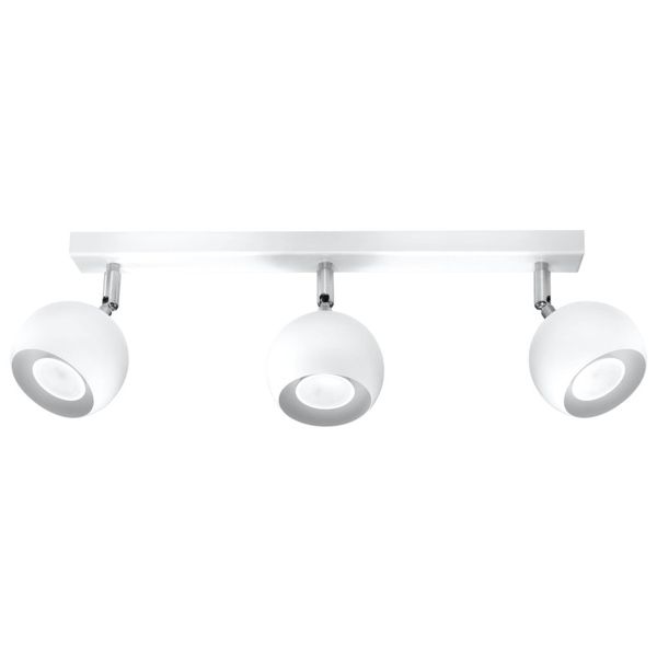 CEILING LAMP OCULARE 3 WHITE GU10 3X40W IP20 image 1