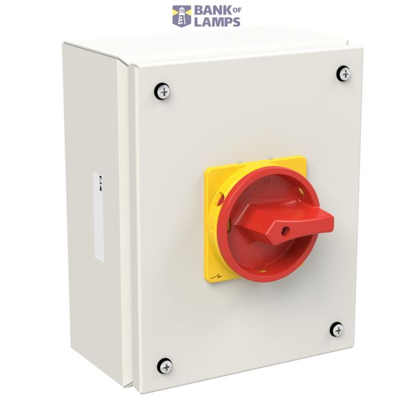 P3 Main switch, 80 A,Surface mounting, 3 pole, Form SE, Red, Door coup image 5