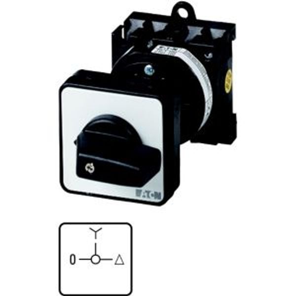 T0-4-8419/Z Star-delta switches, T0, 20 A, rear mounting, 4 contact unit(s), Contacts: 7, 90 °, maintained, With 0 (Off) position, 0-Y-D, SOND 27, Design number 8 image 2