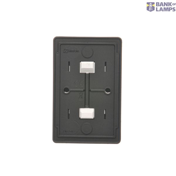 Single plug socket for the IP44 version with Schuko earthing - without frame gasket - transparent flap, black matt, 16A image 1