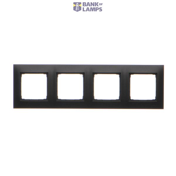 Quadruple frame for plasterboard boxes, black matt image 1