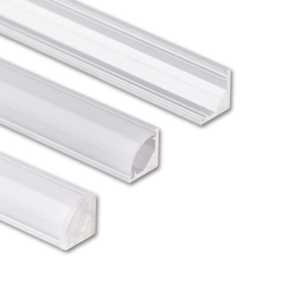 Corner aluminum profile RB, 8x8mm, Whitey diffus., 1m image 1