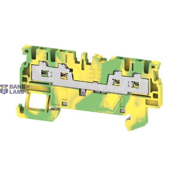 PE terminal, SNAP IN, Green/yellow, 1.5 mm², 500 V, Number of connecti image 1