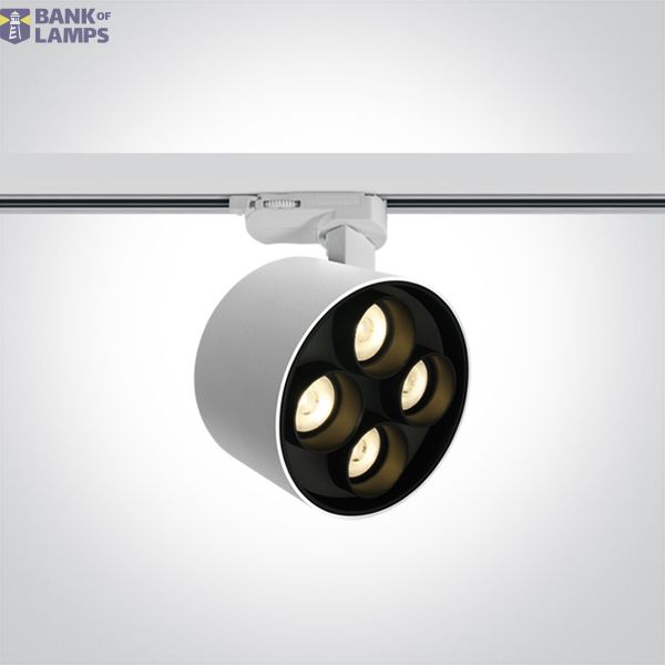WHITE 24W TRACK SPOT WW IP20 230V DARK LIGHT image 1
