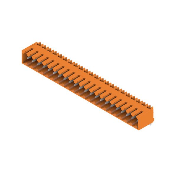 PCB plug-in connector, male header, closed side, THT solder connection, 3.50 mm, Number of poles: 22, 90°, Solder pin length (l): 3.2 mm, tinned, orange, Box image 2