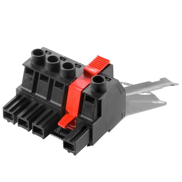 PCB plug-in connector, female plug, 10.16 mm, Number of poles: 3, 180°, Clamping yoke connection, Clamping range, max. : 16 mm² image 2