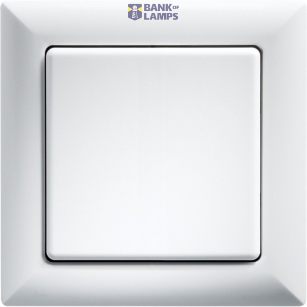 Rocker pushbutton, white image 1