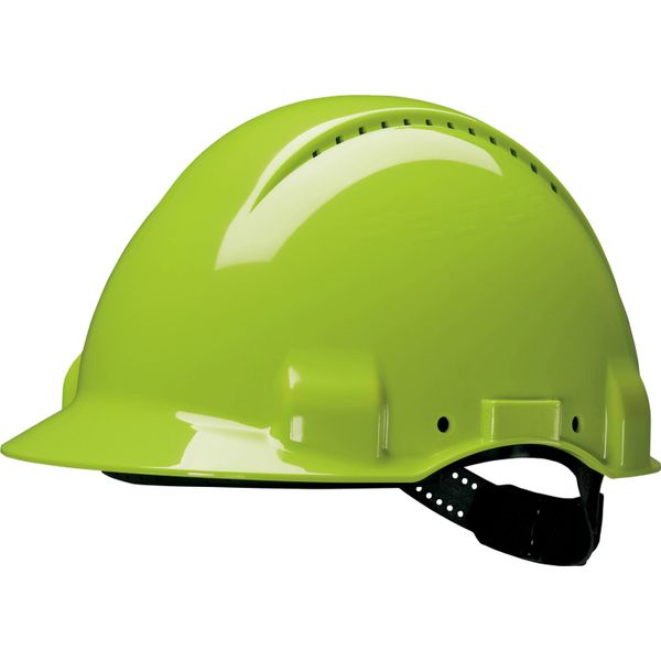 3M™ Hard Hat, Uvicator, Pinlock, Ventilated, Leather Sweatband, Hi-Viz image 1