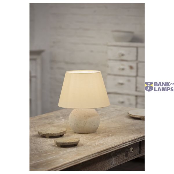 FENDA, lamp shade, conical, beige, /H 30/20 cm image 6