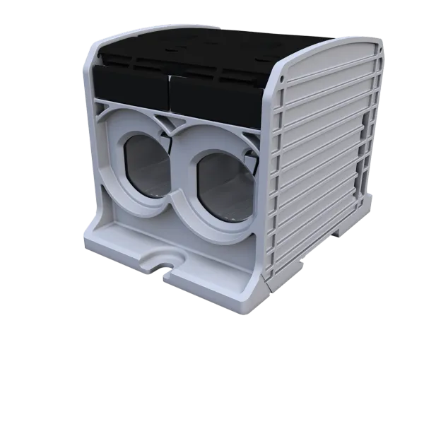 STB 300-2 Rail-mounted terminal block Al/Cu 87920 SIMBLOCK black image 1