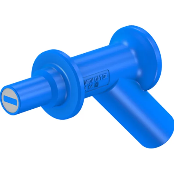 Magnetic adapter, 7 mm magnetic head to 4 mm socket, blue, CAT IV, 66.9516-23 image 1