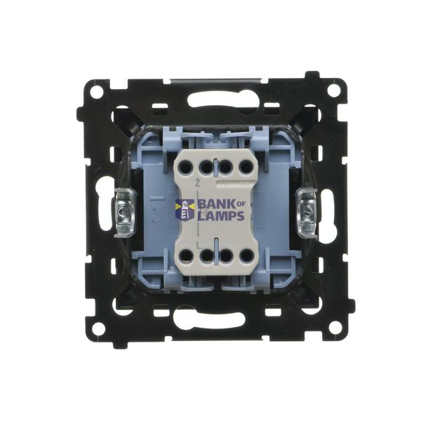 Two gang switch, Push In system, (module), Simon 24, IP20/IP44, 10AX, champagne matt image 1