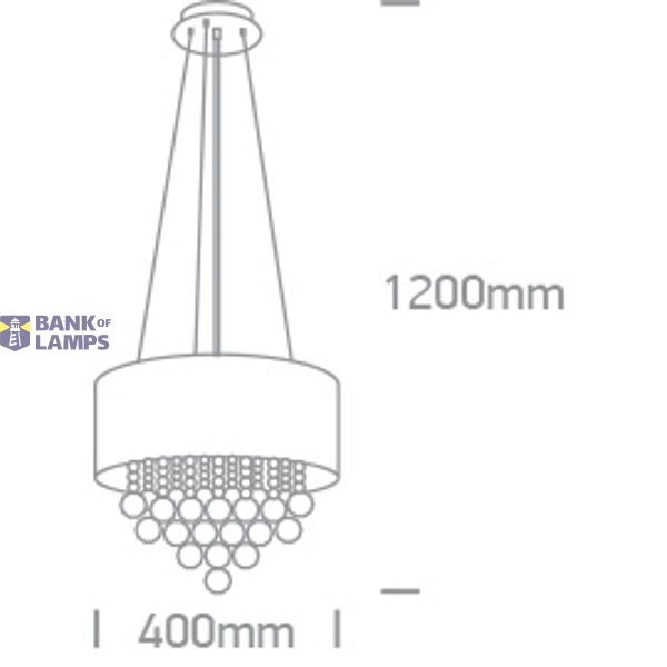 PENDANT LIGHT 4x8W E14 100-240V image 2