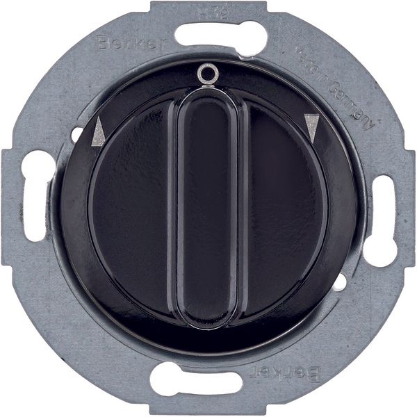 Rotary switch for blinds 1pole, centre plate, rotary knob, S1930/Glas, image 1