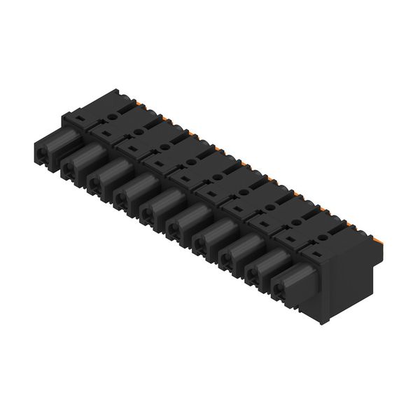 PCB plug-in connector, female plug, 7.62 mm, Number of poles: 10, 180°, PUSH IN with actuator, Clamping range, max. : 2.5 mm², Box image 4