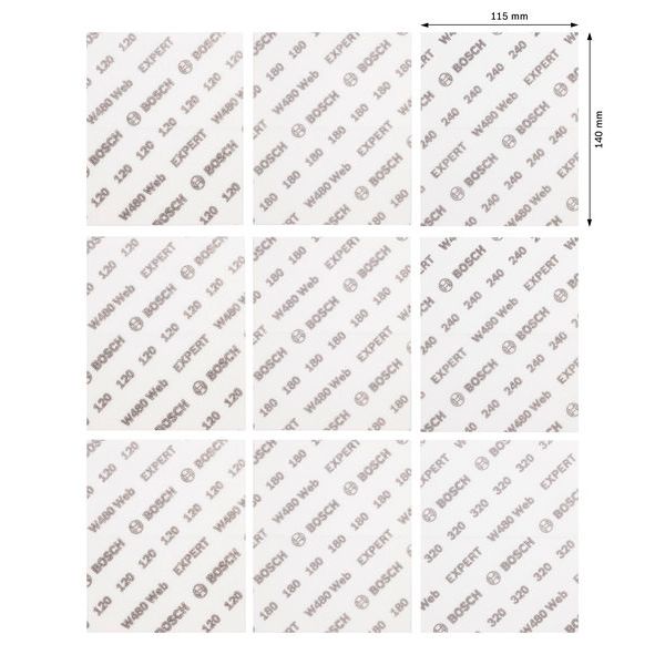 Sanding Web Expert W480, assorted 9pcs online image 2