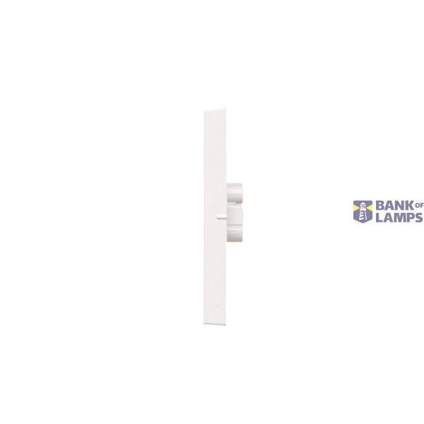 IP54 double socket outlet with earthing and shutters - transparent flap, white, 16A image 1
