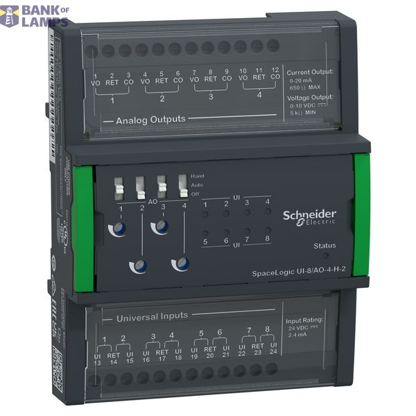 SpaceLogic Central I/O UI-8/AO-4-H-2 image 1
