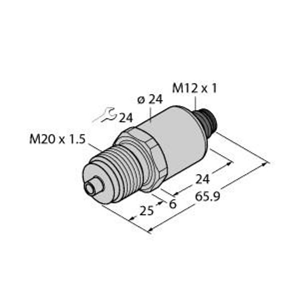 Pressure Transmitter With Current Output (2-Wire)   PT0.5R-1020-I2-H1143 image 1