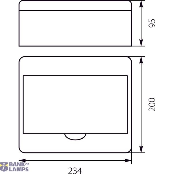 Surface-mounted distribution board RN-8 Fala (N+PE) image 2