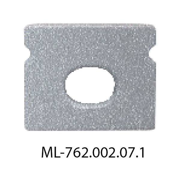 Terminal with hole for PT, silver color, 1 pc image 1