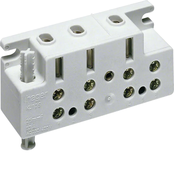 Meter plug-in terminal, univ.Z, alternating current 63 A, lockable, with TRE connection terminals image 1