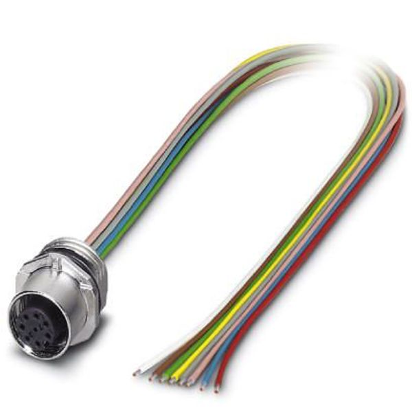 SACC-E-FS-8CON-M16/1,2 SCO - Device connector front mounting image 1