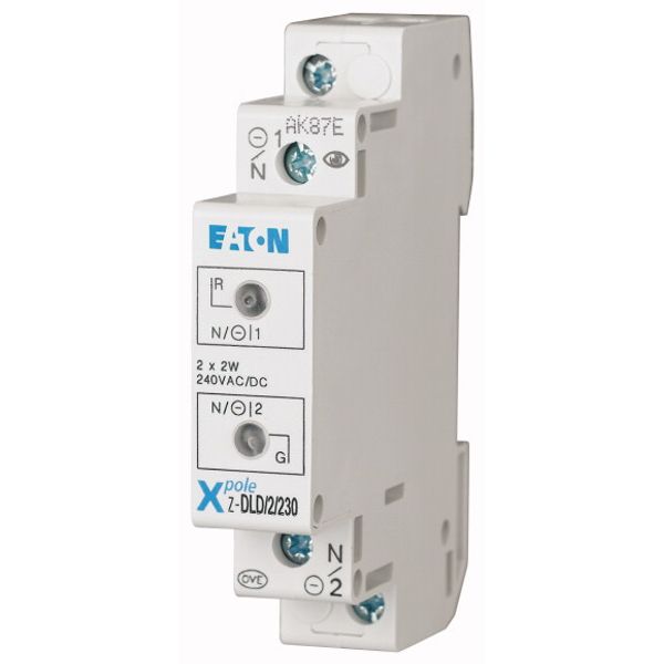 Twin light, 230AC/DC, white/white image 1