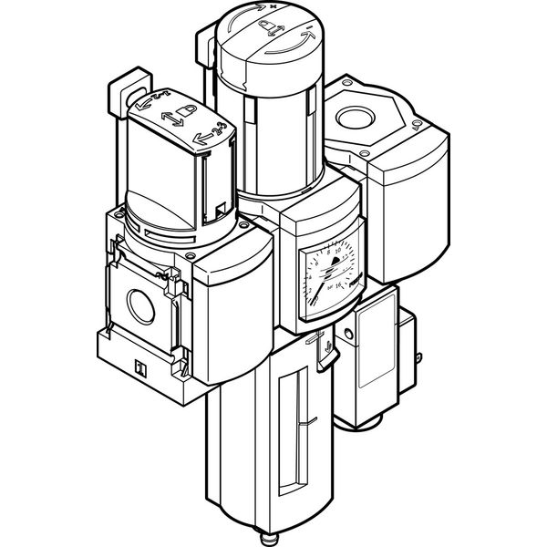 MSB6-1/2:C3J1F3-WP Air preparation combination unit image 1