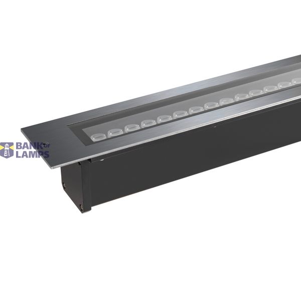 DASAR® 1200, recessed floor light, 34W, 3000K, IP65/IP67, square, stainless steel image 2