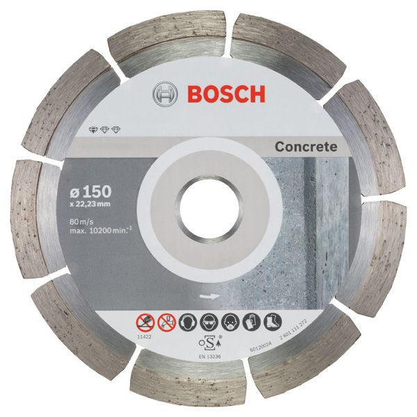 Standard for Concrete diamond cutting disc 150 x 22,23 x 2 x 10 mm image 1