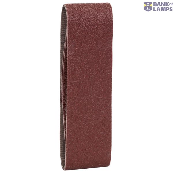 3-piece sanding belt set for Bosch Compact belt sanders, red quality G= 60 - 120 image 1