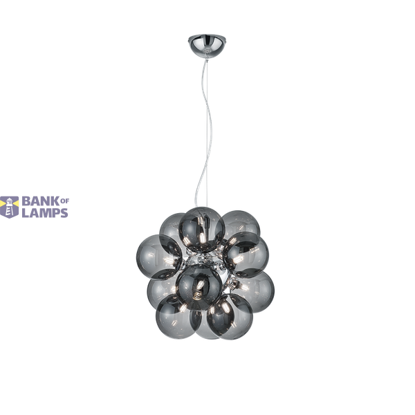Alicia pendant 12xG9 smoke image 1
