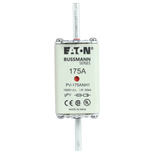 Fuse-link, high speed, 175 A, DC 1000 V, NH1, gPV, UL PV, UL, IEC, dual indicator image 14