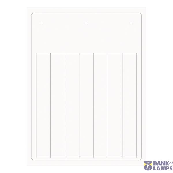 PVC marking strips 12x105 mm, white, self-adhesive image 1